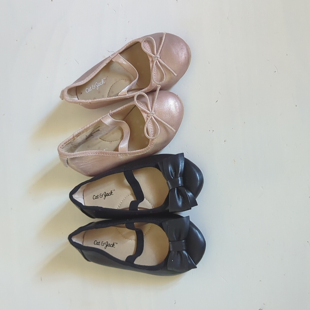 Cat & Jack Toddler Ballet Shoe Bundle Sz 6